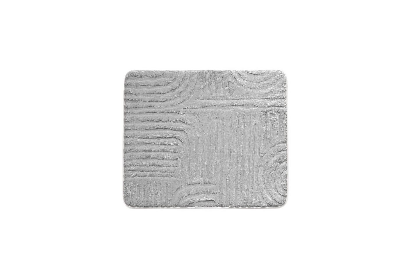 Almina Badematte WC-Set Elegance - 2-teiliges Badematten-Set, rutschfest & pflegeleicht, rutschhemmend beschichtet, 100% Polyester, Rechteckig, Teppich: 100 x 6 – Bild 2 von 5