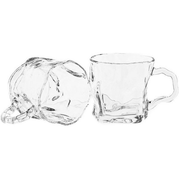 Almina Gläser-Set, 6-tlg., Glas, mit Henkel, 6-teilig in organischer Form, 245 ml