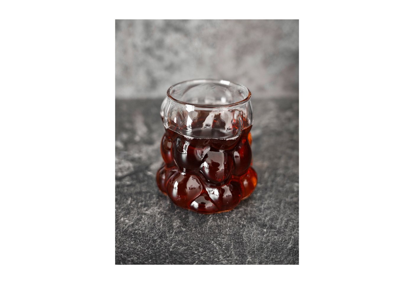 Almina Gläser-Set 400 ml Bubble Gläser Transparent Wassergläser Hitzebeständig, 4-tlg. – Bild 3 von 4