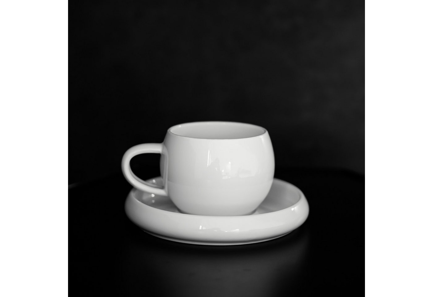 Almina Kaffeeservice Lissa Bonna Kaffeetassen mit Untertellern (12-tlg), 6 Personen, Porzellan, 12-teiliges-Set – Bild 4 von 5