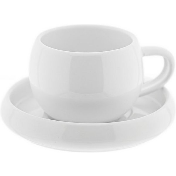Almina Kaffeeservice Lissa Bonna Mokkatassen mit Untertellern (12-tlg), 6 Personen, Porzellan, 12-teiliges-Set