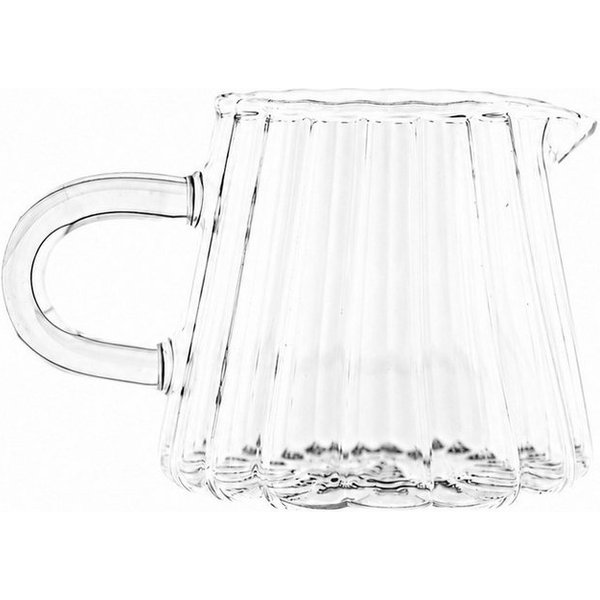 Almina Milchkännchen, 0,135 l, (1-St), Mini Glaskännchen, 135 ml, für Kaffee, Tee & Desserts