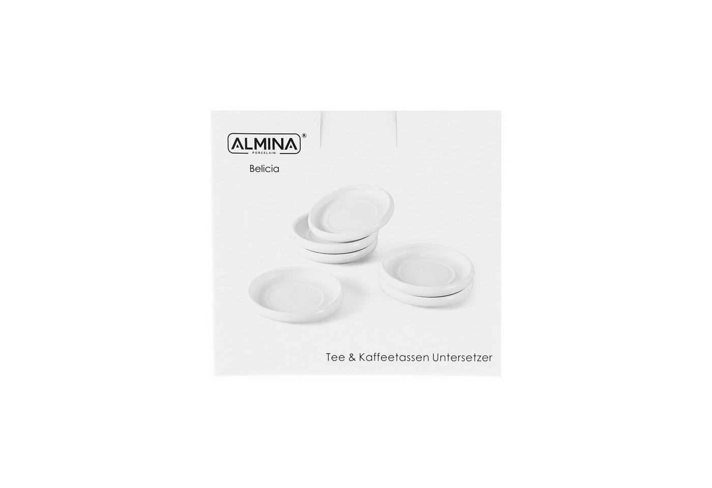 Almina Untertasse Belicia, (6 St), aus hochwertigem Porzellan, 12 x 2 cm – Bild 4 von 4