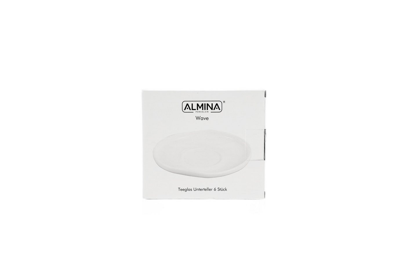 Almina Untertasse Wave, (6 St), aus hochwertigem Porzellan, 12,5 x 1,5 cm – Bild 4 von 4