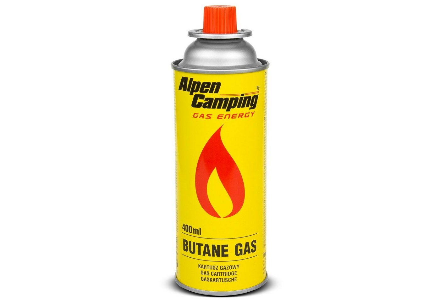 Alpen Camping Gaskartusche IK004, 8 St., Isobutan Gaskartusche [400ml] Integriertes Sicherheitsventil – Bild 2 von 4