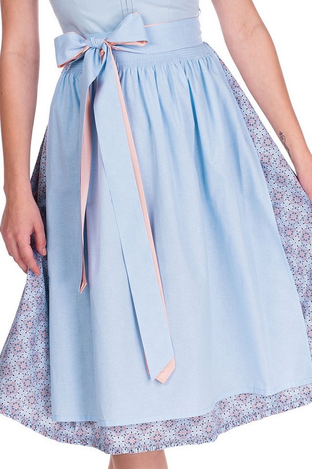Alpenfee Tracht Dirndl Midi Dirndl 2tlg. - EILIN - eisblau – Bild 3 von 5
