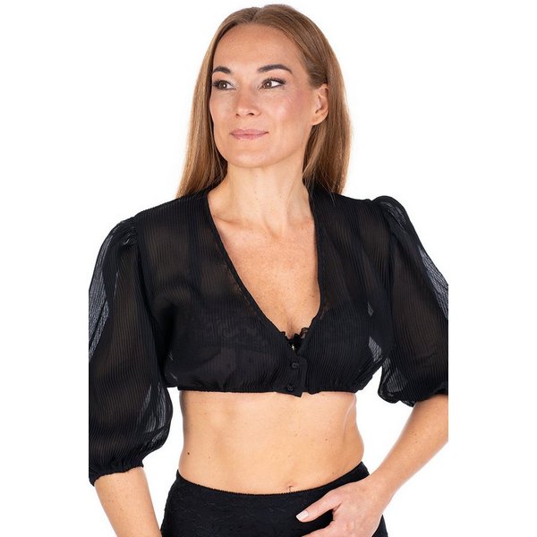 Alpenfee Tracht Dirndlbluse Dirndlbluse - PENELOPE - weiß, schwarz