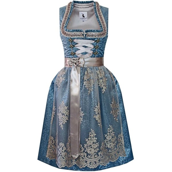 Alpenmärchen Dirndl Dirndl Lydia in blau - ALM993