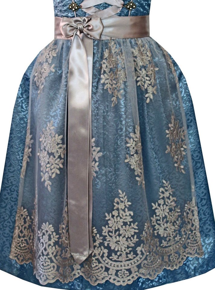 Alpenmärchen Dirndl Dirndl Lydia in blau - ALM993 – Bild 3 von 3