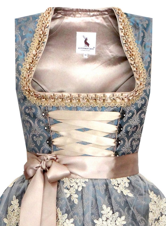 Alpenmärchen Dirndl Midi Dirndl Aimée - ALM667 – Bild 2 von 3