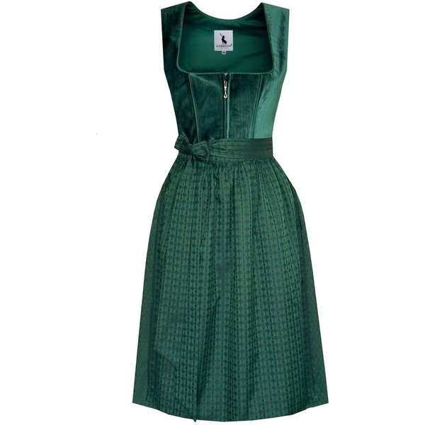Alpenmärchen Dirndl Midi Dirndl Enora in grün - ALM1068