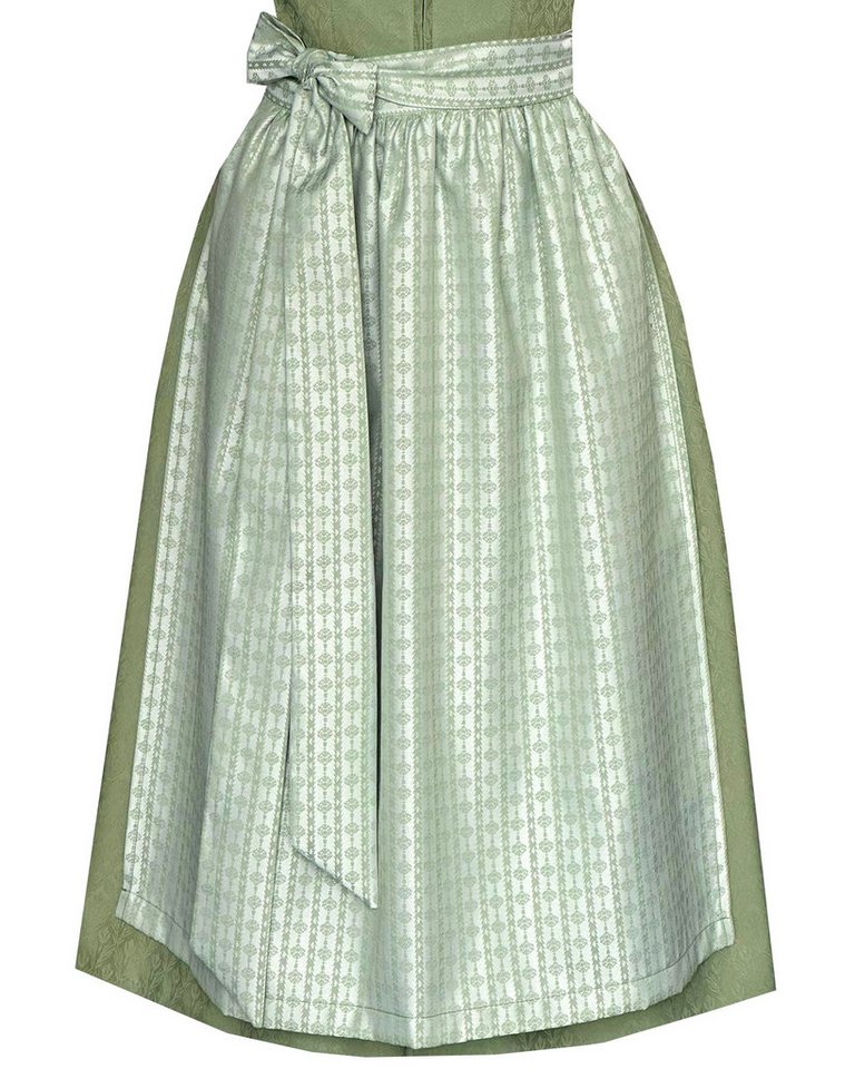 Alpenmärchen Dirndl Midi Dirndl Miranda in hellgrün - ALM1064 – Bild 5 von 5