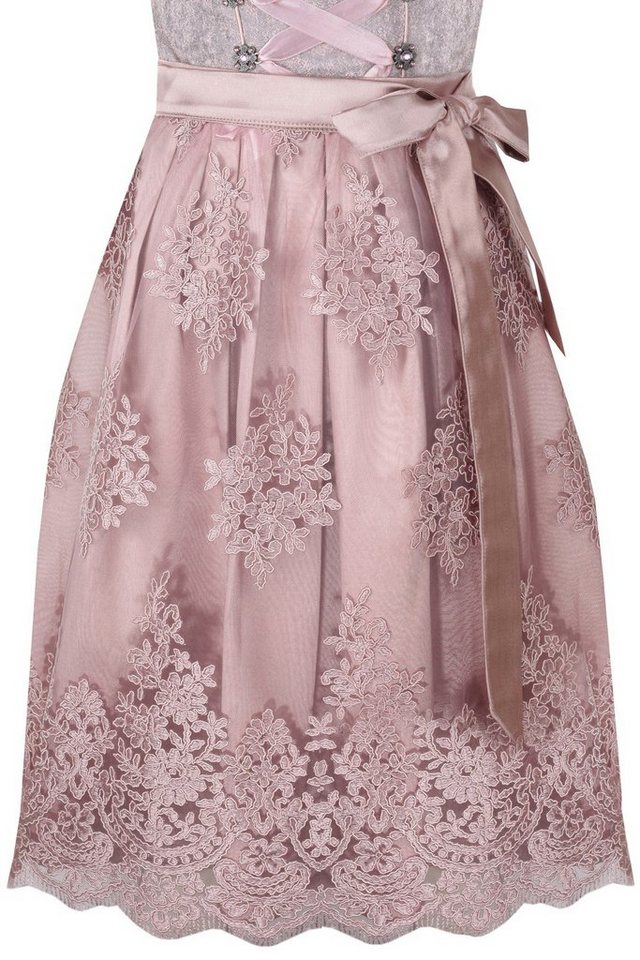 Alpenmärchen Dirndl Midi Dirndl Rosenblatt - ALM520 – Bild 3 von 5