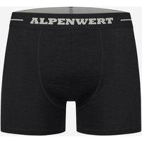 ALPENWERT Boxershort Herren, Größe 3XL in Schwarz