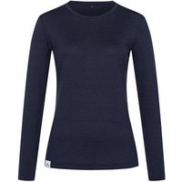 ALPENWERT Longsleeve Damen, Größe S in Blau