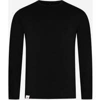 ALPENWERT Longsleeve Herren, Größe S in Schwarz