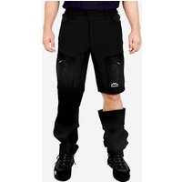 ALPENWERT Wanderhose Herren, Größe L in Schwarz