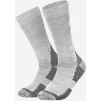 ALPENWERT Wandersocken, Größe 39-42 in Grau