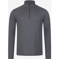 ALPENWERT Zip Longsleeve Herren, Größe S in Grau