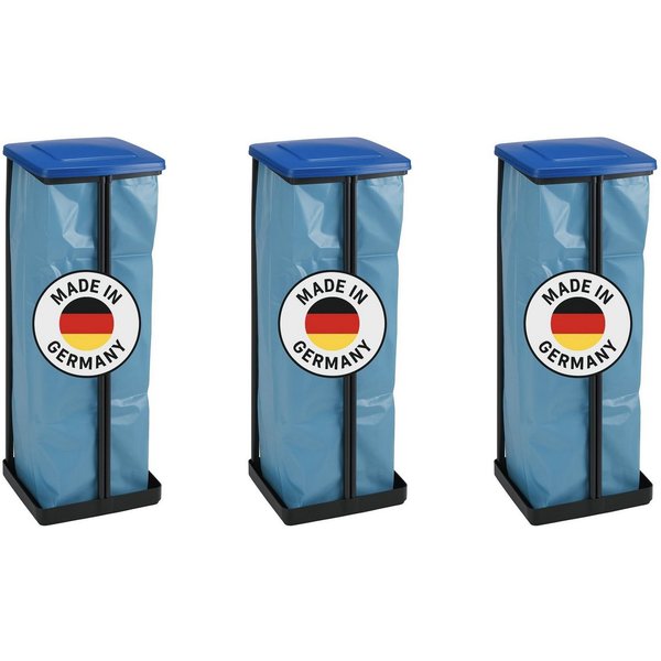 ALPFA Müllsackständer 3er Set 120 Liter Gelber Sack Ständer, Made in Germany