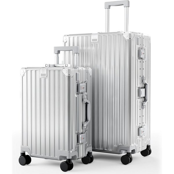 ALPHA CAMP Koffer Hartschalenkoffer (20, 24, 28 Inch) Reisekoffer mit Rollen, Polycarbonat Handgepäck Luggage mit TSA Schloss & Aluminium Rahmen