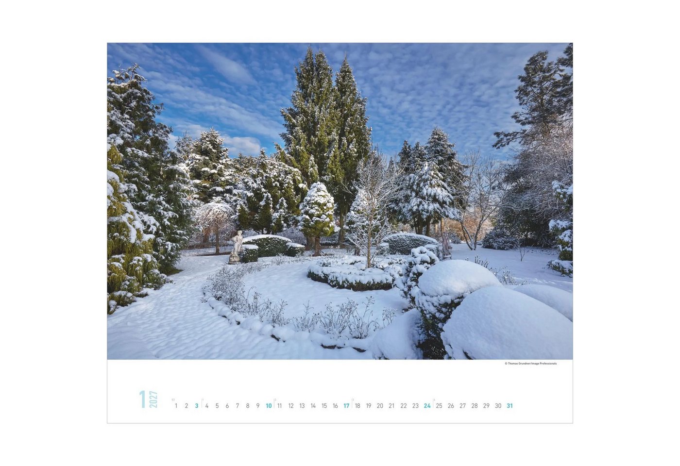 Alpha Edition Wandkalender Gartenparadiese 2027 – Bild 2 von 5