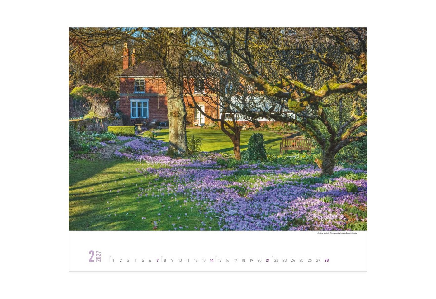 Alpha Edition Wandkalender Gartenparadiese 2027 – Bild 3 von 5