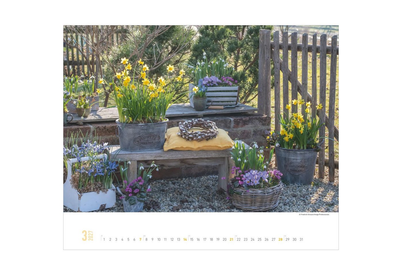 Alpha Edition Wandkalender Gartenparadiese 2027 – Bild 4 von 5