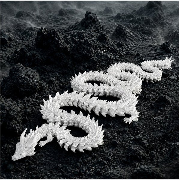 Alpha Electronics Fantasy-Figur Qualitäts-3D-Druck Drache, beweglicher Flexi Drache (Sammlerset, 1 St., Sparangebot), Deko, Geschenk & Sammlerstück, 8 Farben bi