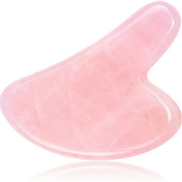 Alpha Electronics Hautpflege-Set Gua Sha Rosenquarz, Rosenquarz, natürliche Materialien