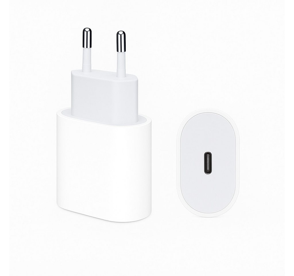 Alpha Electronics Schnellladegerät USB C passt für iPhone 15 / Pro / Max / Plus Smartphone-Ladegerät (3000 mA, Sparangebot, 2-tlg., 1 x Adapter 20 Watt +1x Lade – Bild 2 von 5