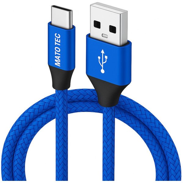Alpha Electronics USB C Datenkabel SCHNELL Ladekabel für Samsung usw.- mehrere Längen USB-Kabel, USB-C, USB Typ A (300 cm), Schwarz, Rot, Silber, Blau