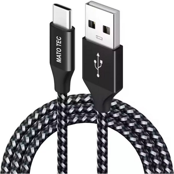 Alpha Electronics USB C Datenkabel SCHNELL Ladekabel für Samsung usw.- mehrere Längen USB-Kabel, USB-C, USB Typ A (100 cm), Schwarz, Rot, Silber, Blau