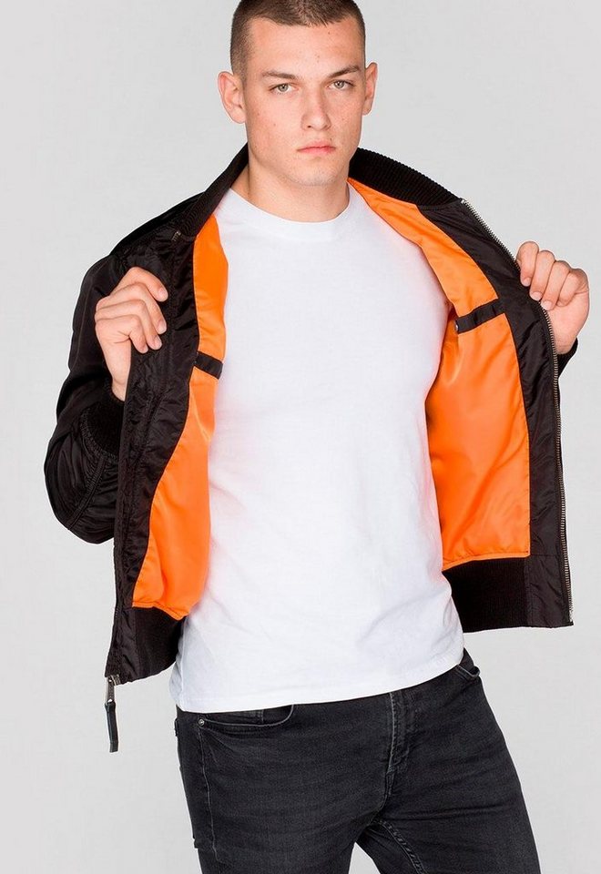 Alpha Industries Bomberjacke MA-1 TT Kunstfaser, slim fit – Bild 4 von 5