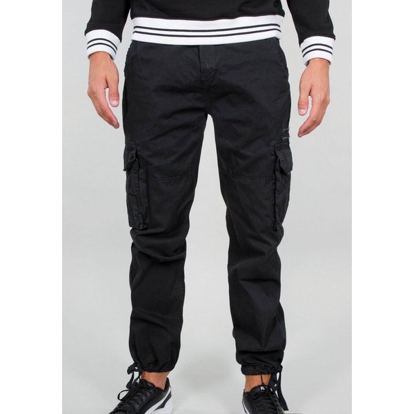 Alpha Industries Cargohose Jet Pant mit seitlichen Cargotaschen und Kordelzug am Beinabschluss
