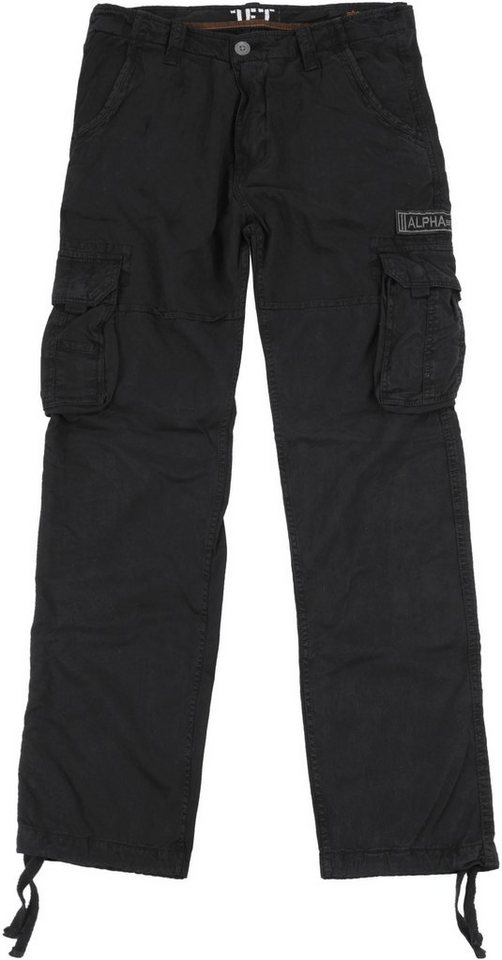 Alpha Industries Cargohose Jet Pant mit seitlichen Cargotaschen und Kordelzug am Beinabschluss – Bild 4 von 5