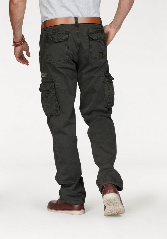 Alpha Industries Cargohose Jet Pant mit seitlichen Cargotaschen und Kordelzug am Beinabschluss – Bild 2 von 5