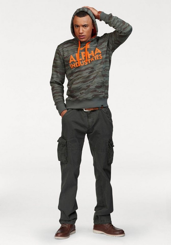 Alpha Industries Cargohose Jet Pant mit seitlichen Cargotaschen und Kordelzug am Beinabschluss – Bild 4 von 5