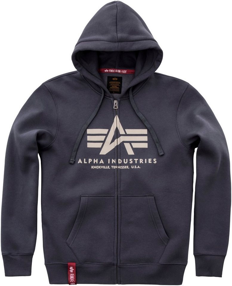 Alpha Industries Kapuzensweatjacke BASIC ZIP HOODY Baumwollmischung, regular fit – Bild 4 von 5