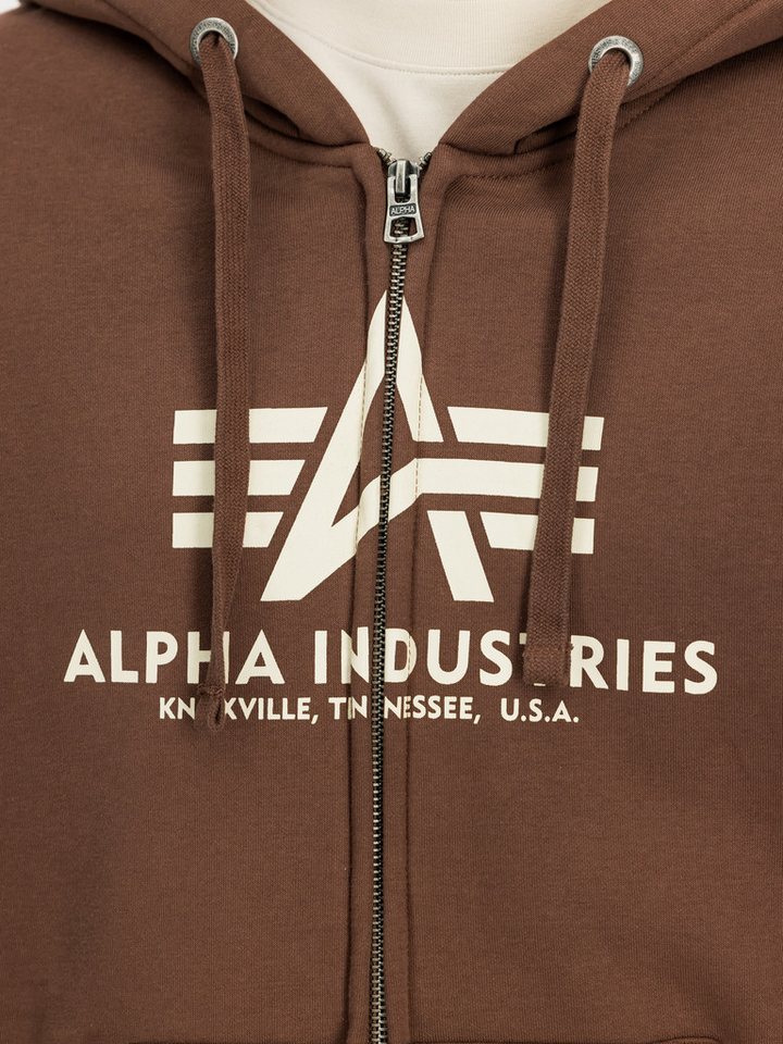 Alpha Industries Kapuzensweatjacke BASIC ZIP HOODY Baumwollmischung, regular fit – Bild 5 von 5