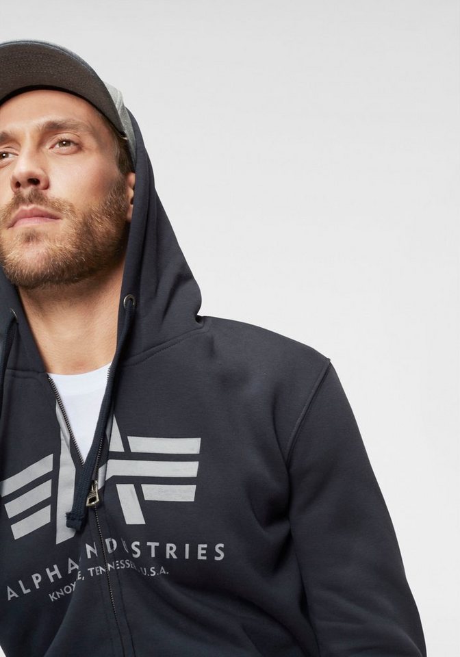 Alpha Industries Kapuzensweatjacke BASIC ZIP HOODY Baumwollmischung, regular fit – Bild 3 von 5