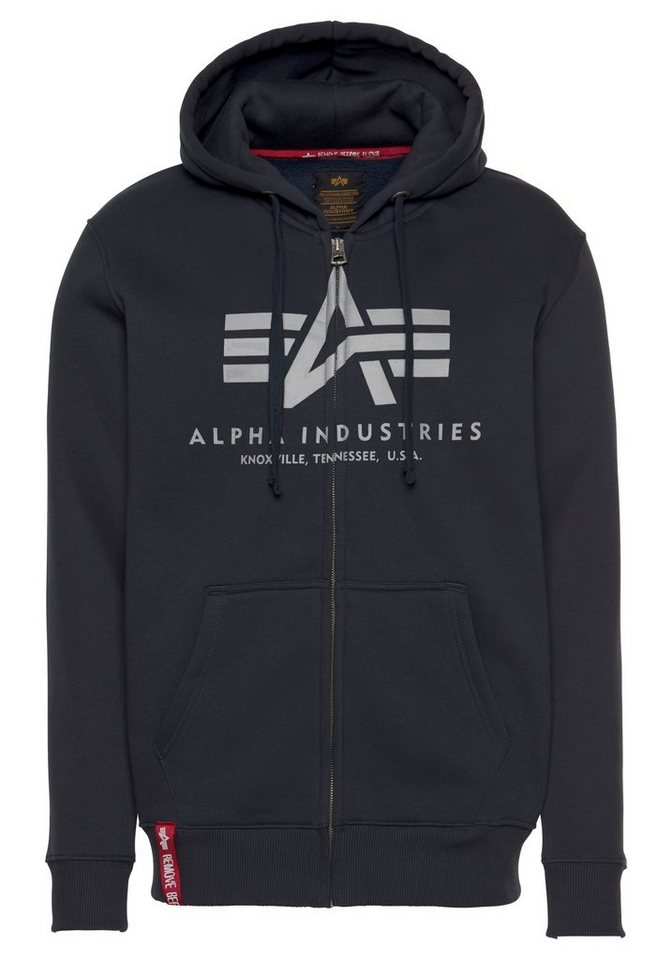 Alpha Industries Kapuzensweatjacke BASIC ZIP HOODY Baumwollmischung, regular fit – Bild 5 von 5