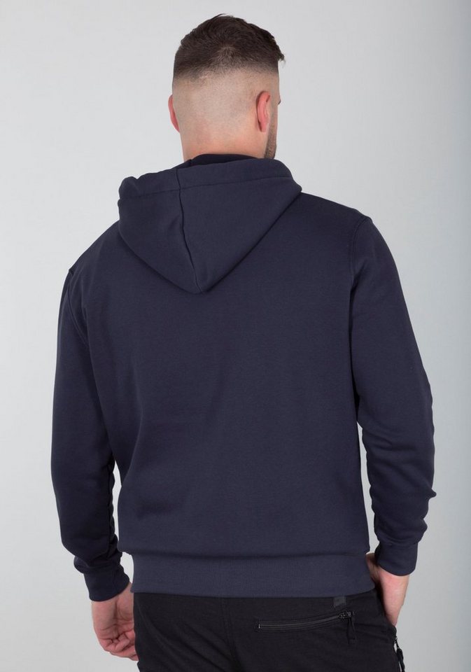 Alpha Industries Kapuzensweatjacke Basic Zip Hoody SL Baumwollmischung, regular fit – Bild 2 von 5