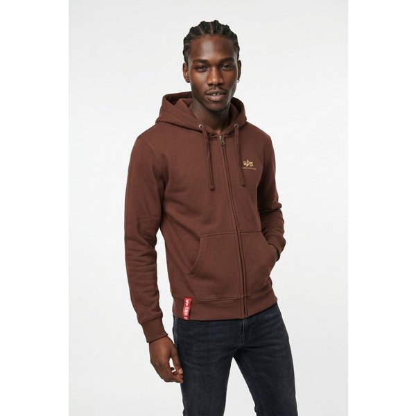 Alpha Industries Kapuzensweatjacke Basic Zip Hoody SL Baumwollmischung, regular fit