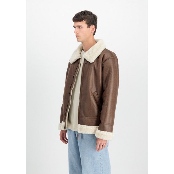 Alpha Industries Lederimitatjacke B-3 Faux Leather Kunstfaser, regular fit