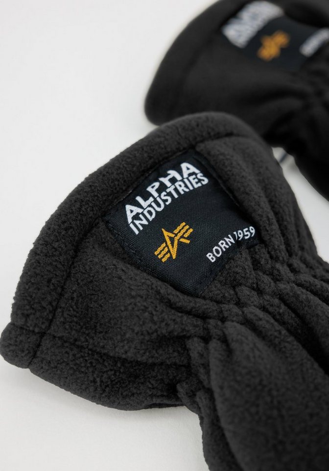 Alpha Industries Multisporthandschuhe Label Fleece Gloves – Bild 3 von 4