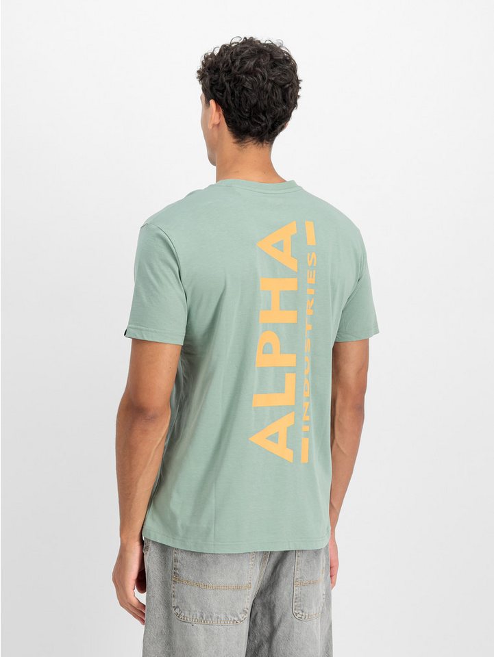 Alpha Industries Rundhalsshirt Backprint T Baumwolle, regular fit – Bild 2 von 5