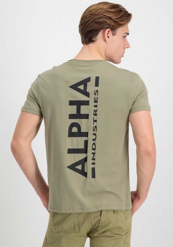 Alpha Industries Rundhalsshirt Backprint T Baumwolle, regular fit – Bild 2 von 5