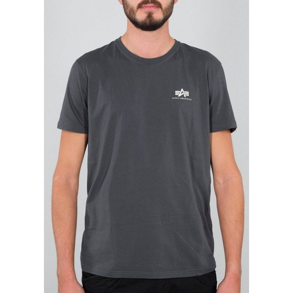 Alpha Industries Rundhalsshirt BASIC T SMALL LOGO Baumwolle, regular fit