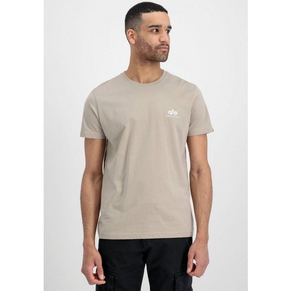 Alpha Industries Rundhalsshirt BASIC T SMALL LOGO Baumwolle, regular fit